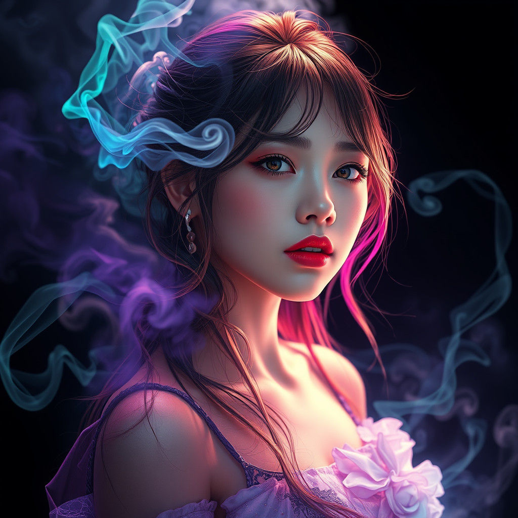 Lalisa Manoban as Ethereal Being in Fantasy Art