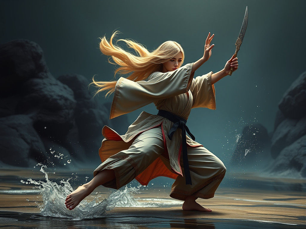 Fantastical Warrior in Deep Color