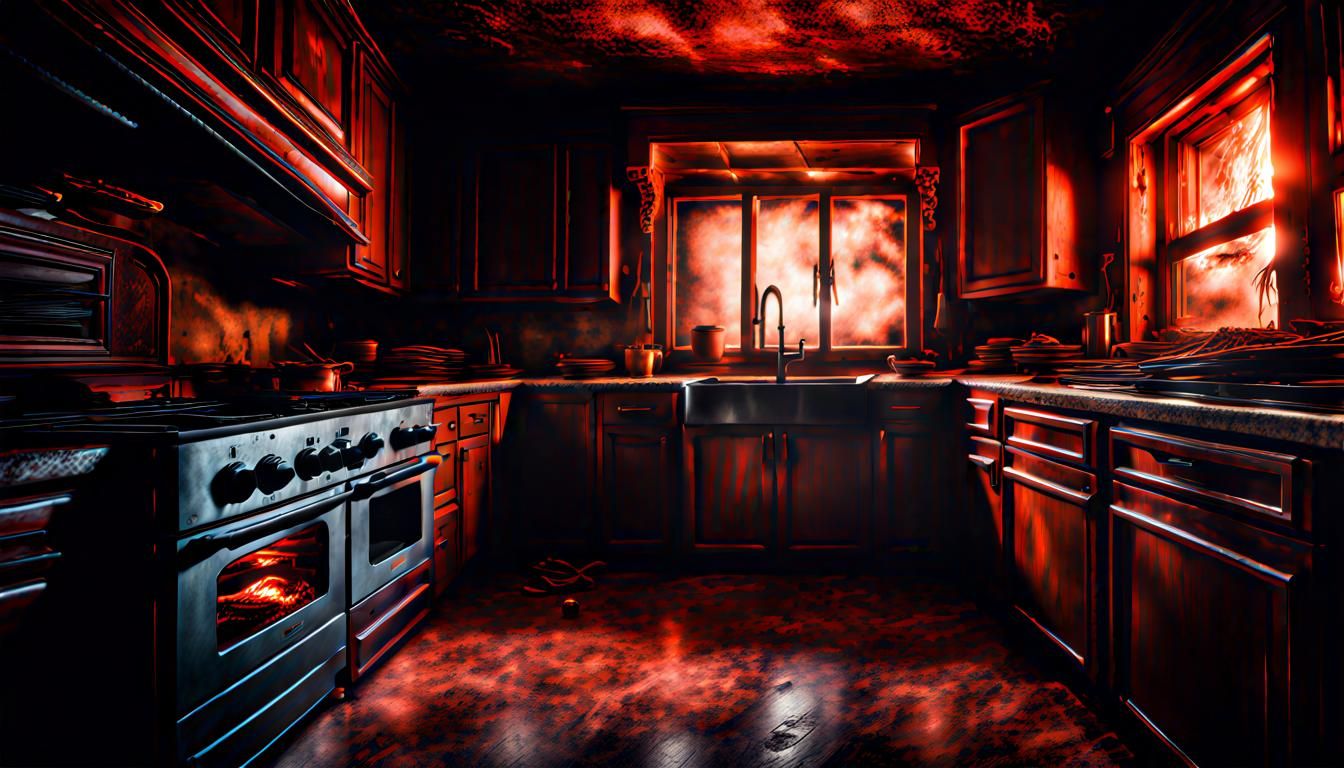 Demon-Possessed Oven: A Hyperrealistic Horror Hellscape