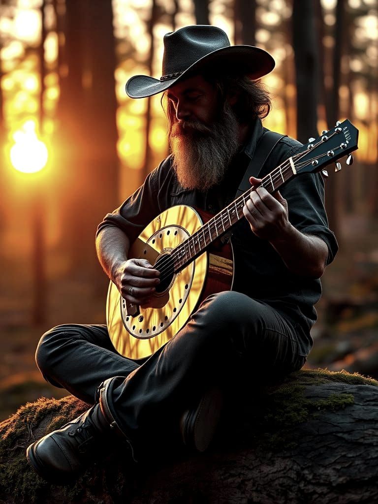 Sunset Guitarist
