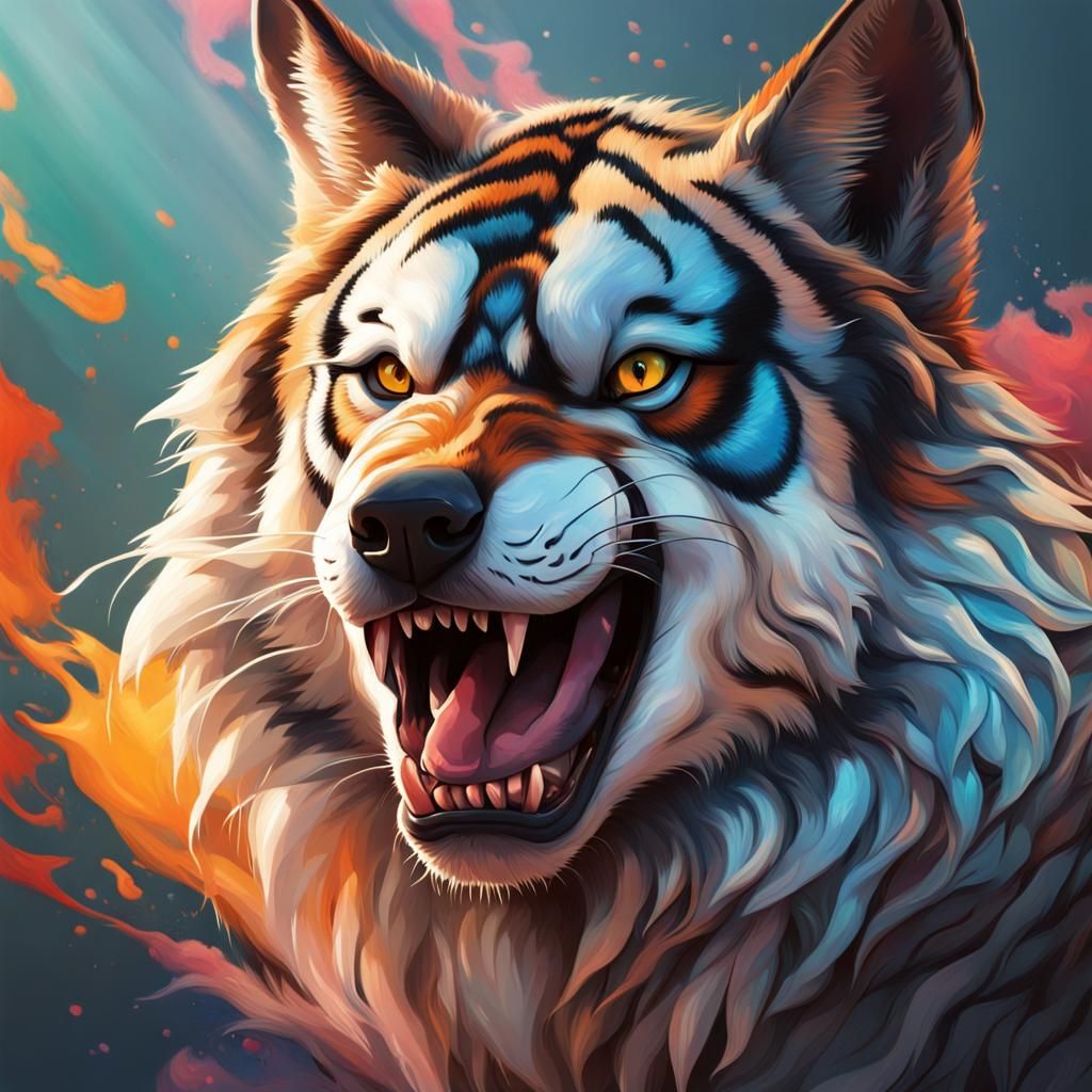 Hybrid Creature: Cat, Wolf, Dragon, Tiger, Shepherd