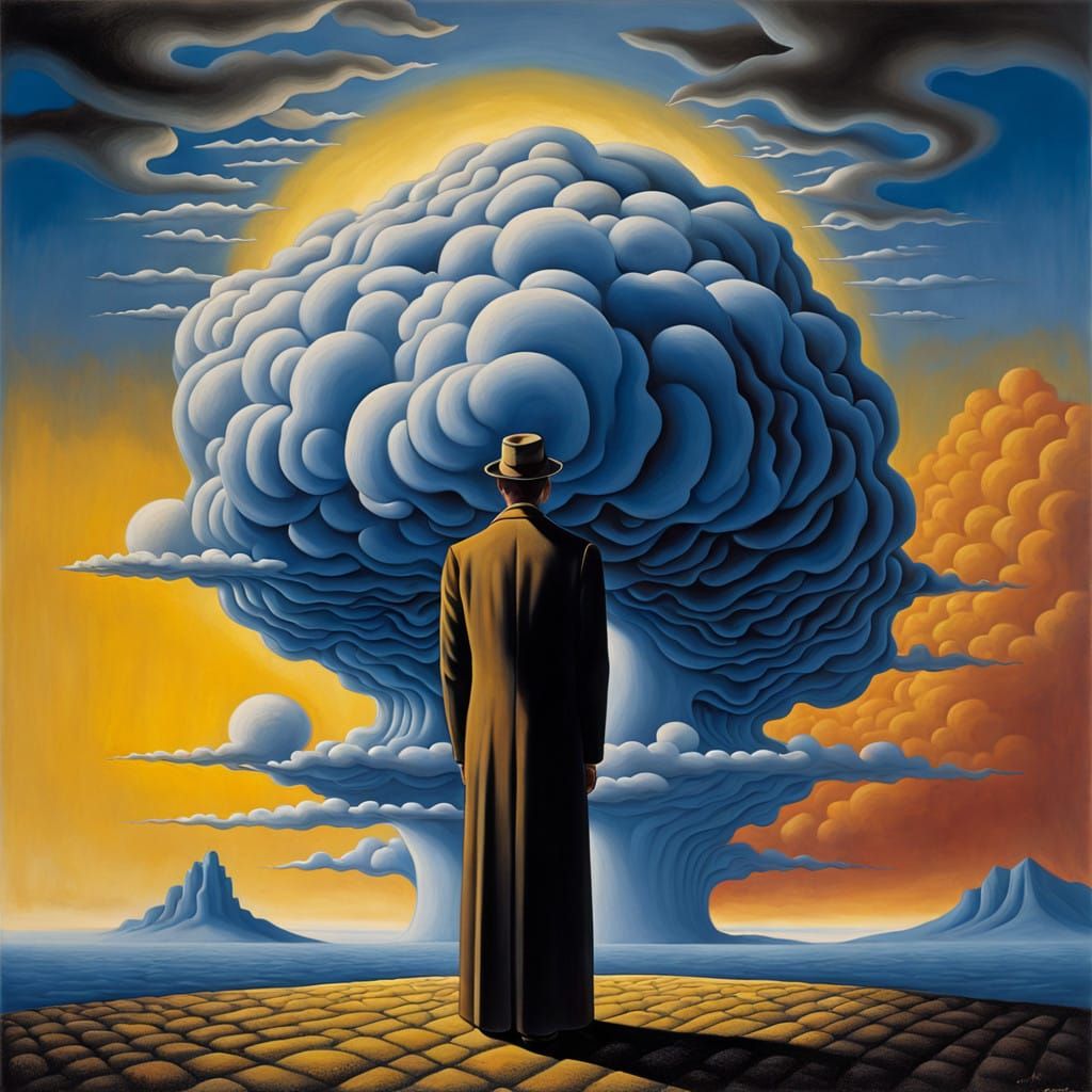 Surreal Dreams in Vibrant Impasto Style