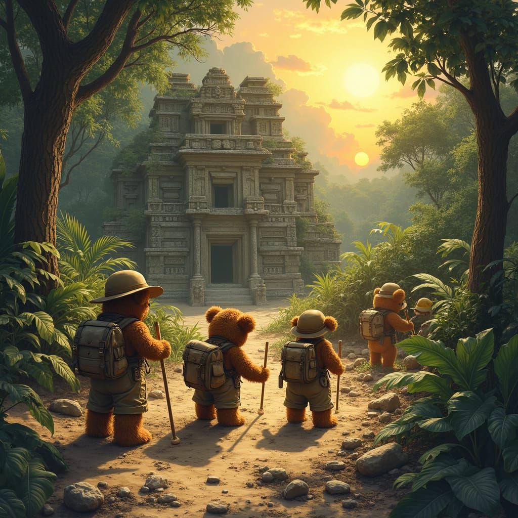 Teddy Bear Archaeologists Discover Ancient Jungle Temple