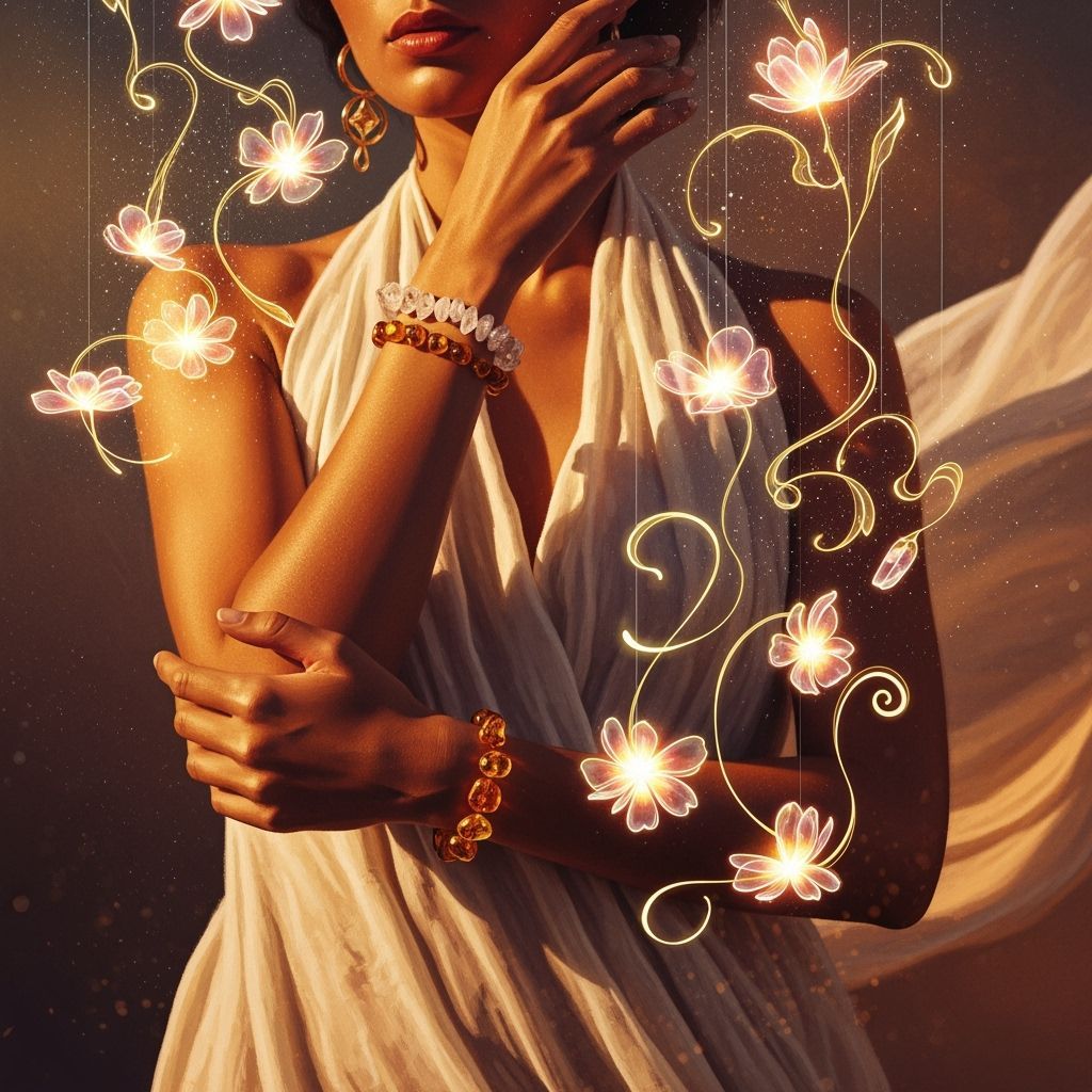 Bronze Goddess in Ethereal Light, Digital Art