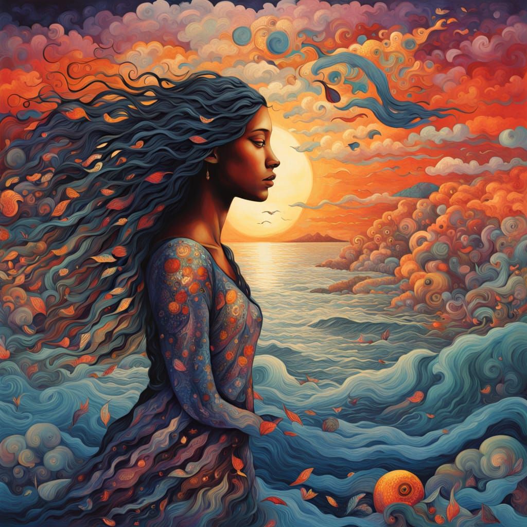 Cosmic Self-Reflection in 8K Digital Art