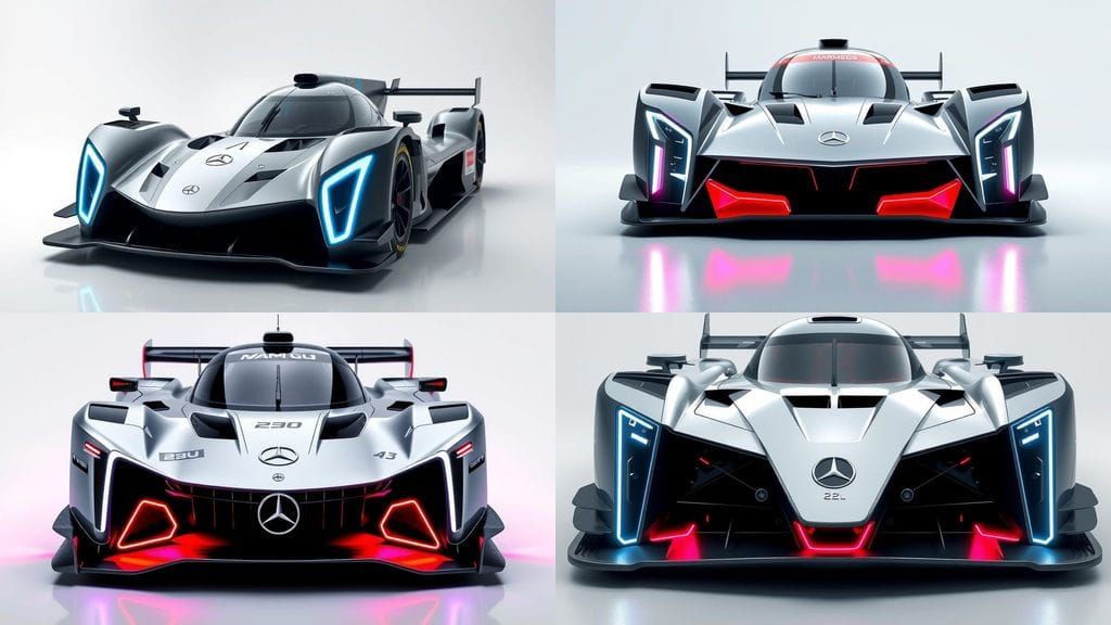 Sleek 2030 Futuristic AMG Mercedes E Performance LMP1 Race C...