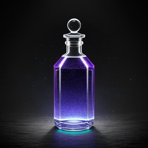 Mystical Potion Bottle Exuding Immense Power