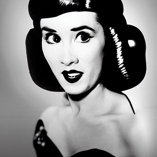 Princess Leia as Bettie Page