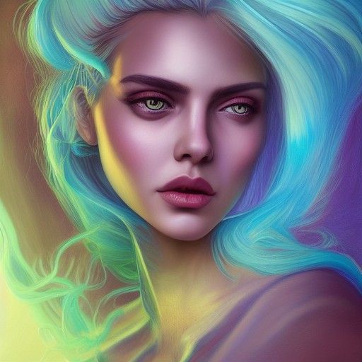 Hyperdetailed Female Rick Sanchez Goddess Portrait