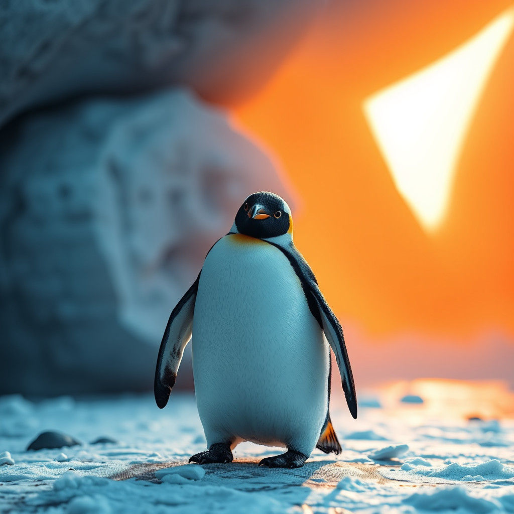 Penguin Image Inspired by 'Like 4 Follow'
