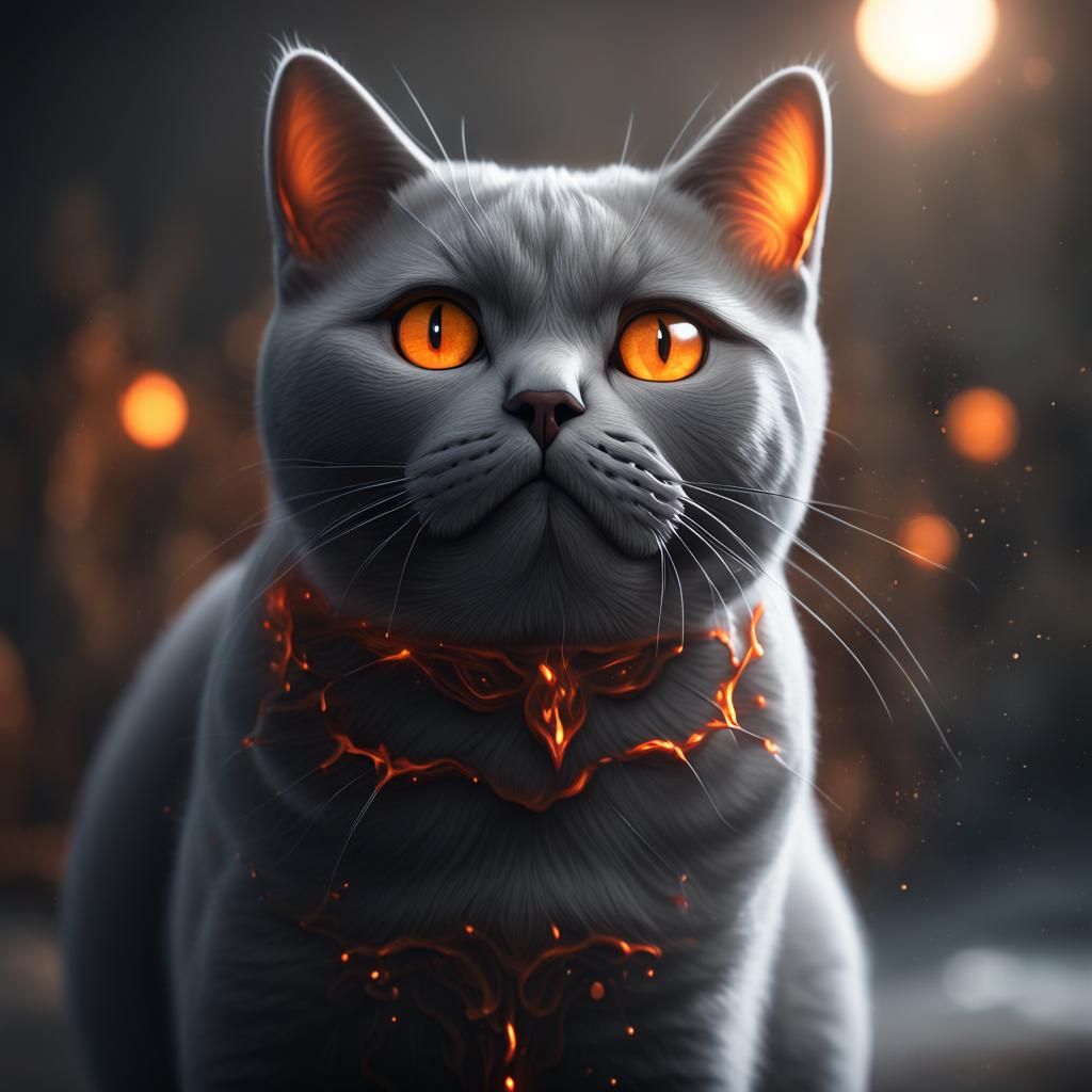 Shadow the chartreux cat