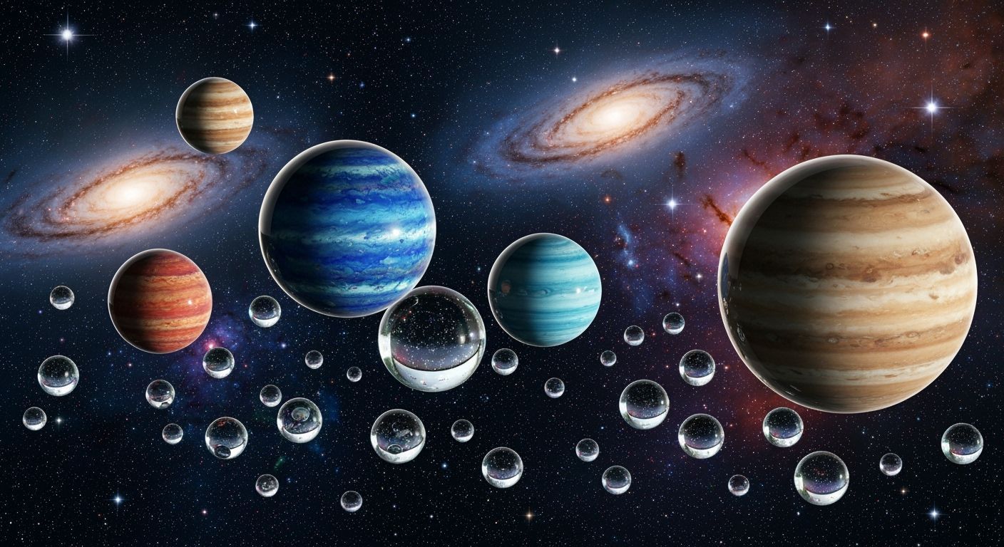 Cosmic Glass Planets in Glistening Nebula