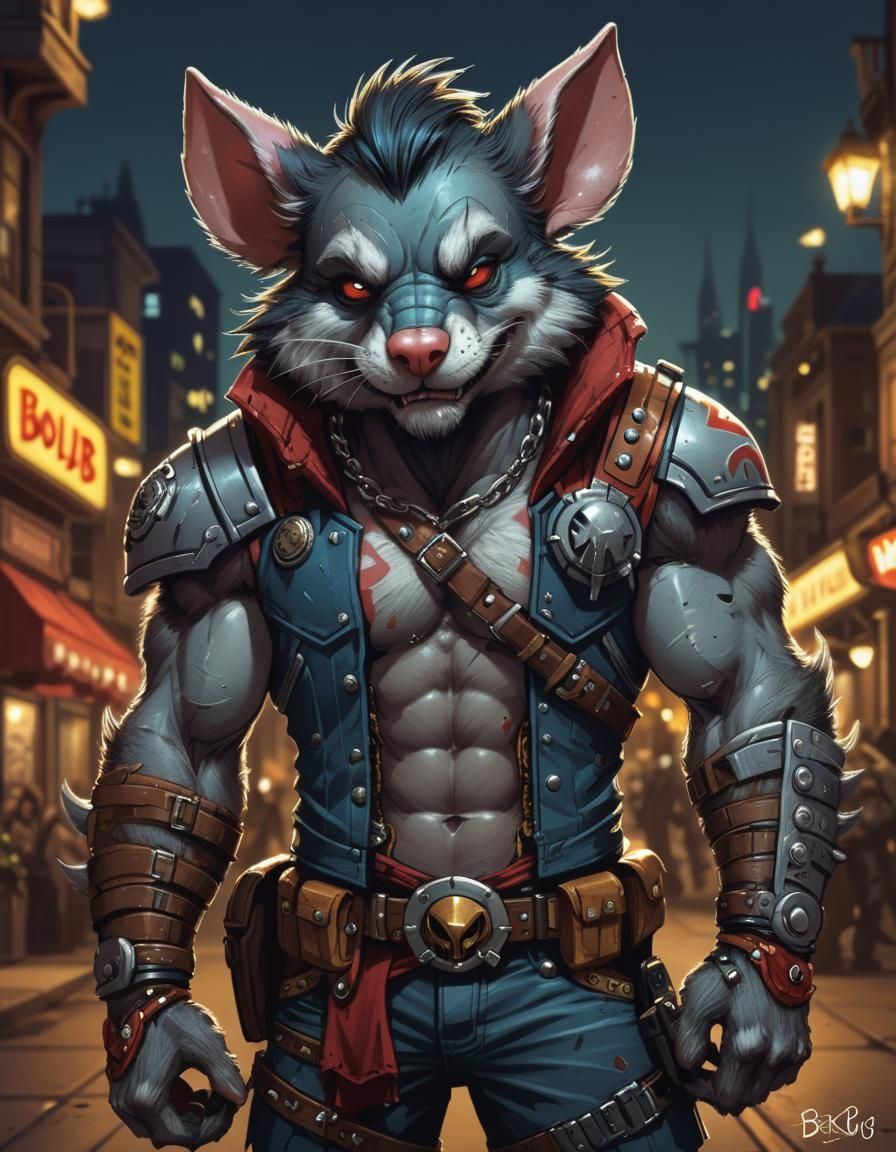 Mouse Bounty Hunter in Bengus Style
