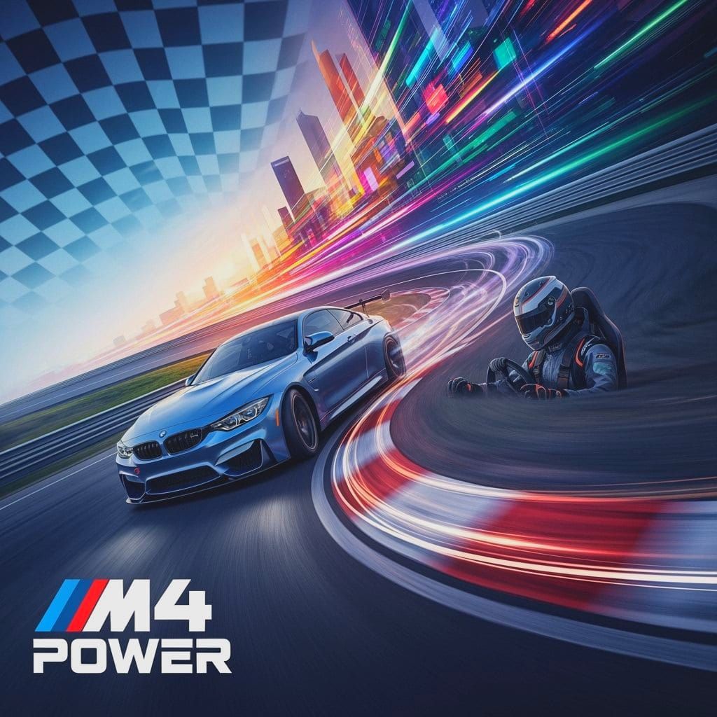BMW M4 Sports Car Poster