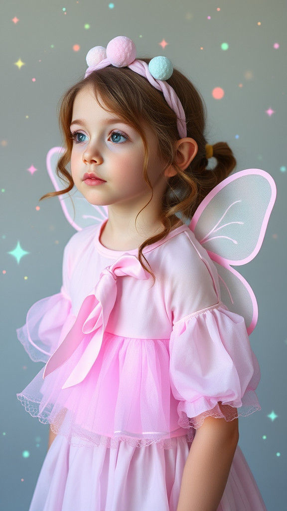 Liminal Space Fairy Cadet in Pastel Colors