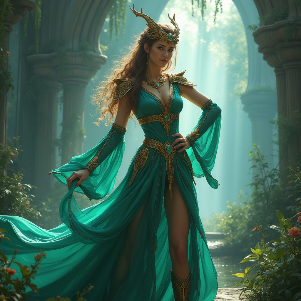 Rachael in a Mystical Realm: Fantasy Concept Art