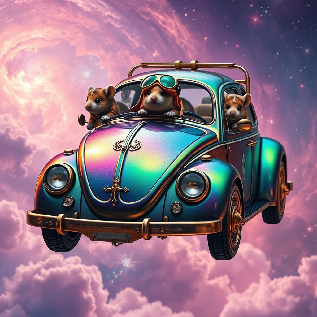 HamsterBug Soars in Carina Nebula's Ethereal Glow