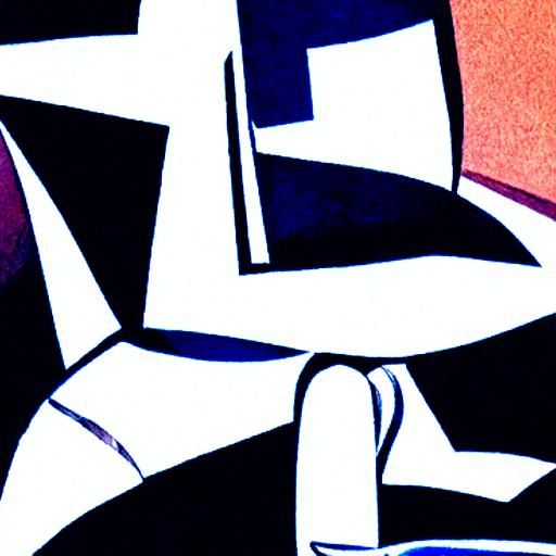 Abstract Cubist Composition Inspired by Kurasov and Gleizes