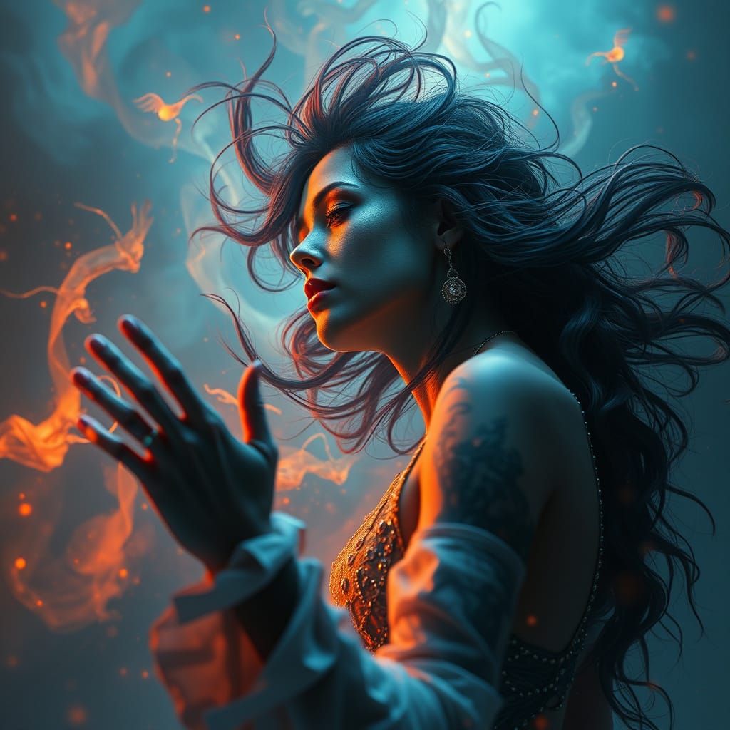 Dreamlike Surrealism in Deep, Warm Colors