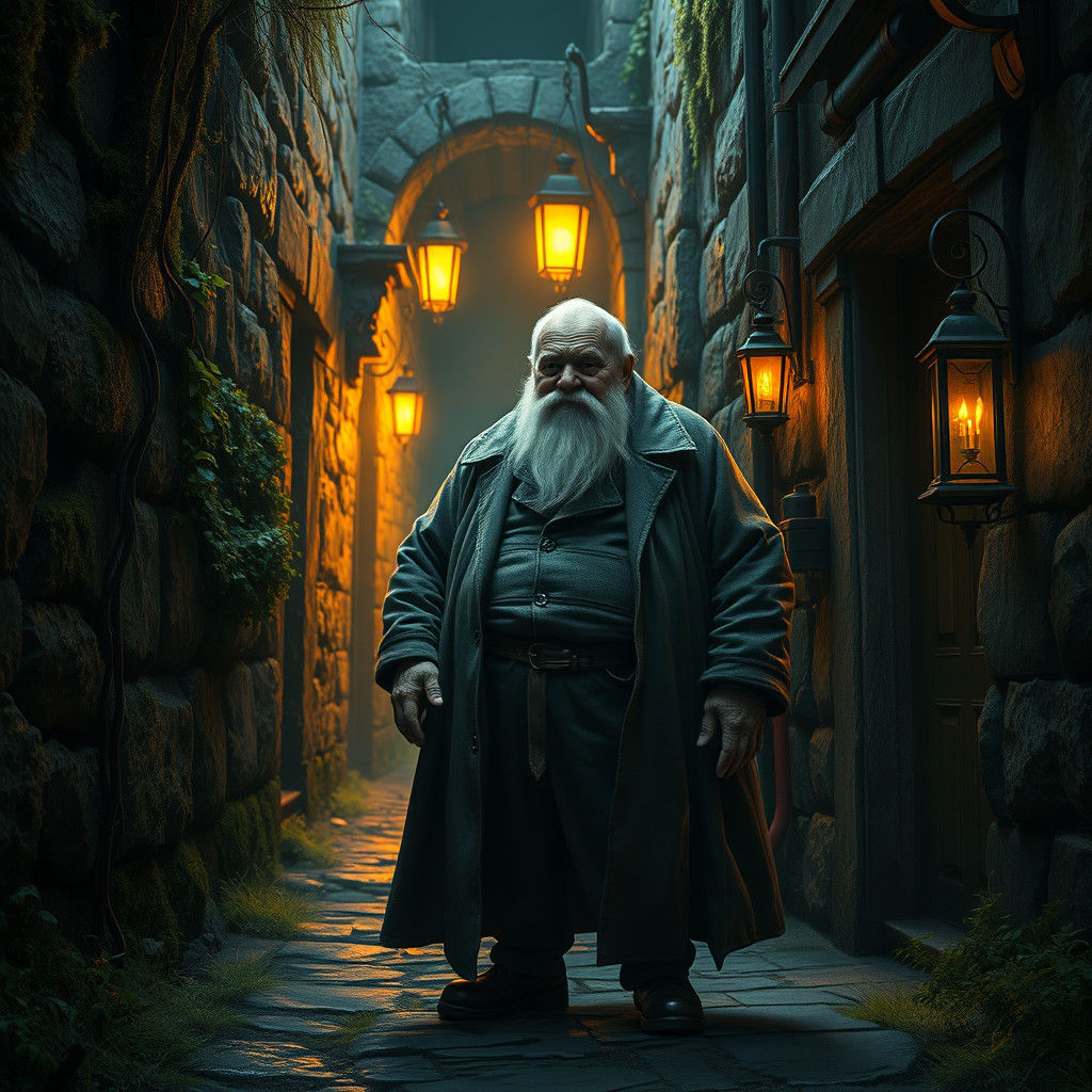Mystical Alleyway Beckons in Cinematic Concept Art