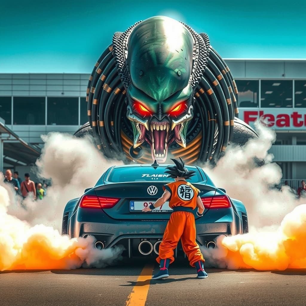 Goku vs Predator...