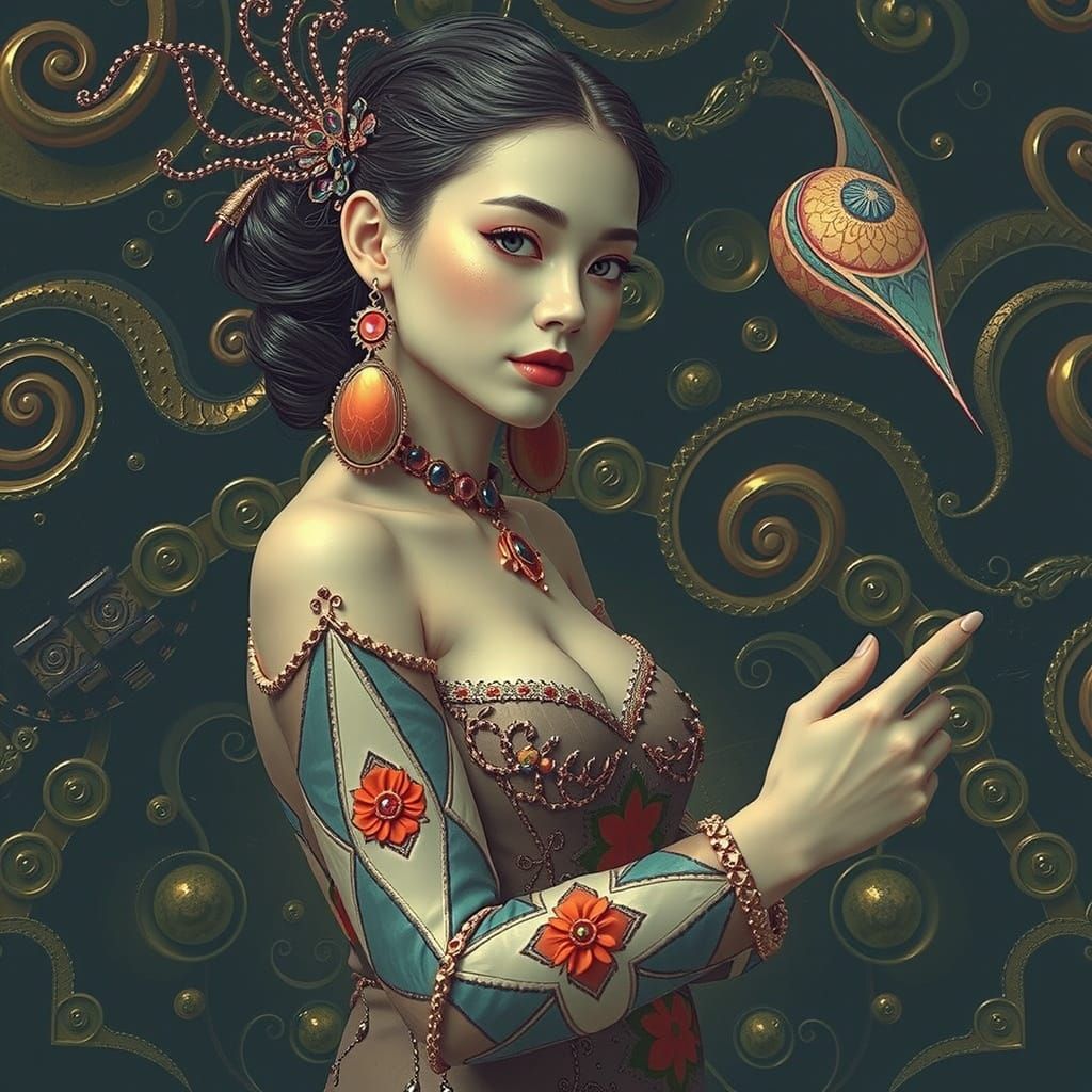 Psychedelic Kaleidoscope in Hyperrealistic 3D