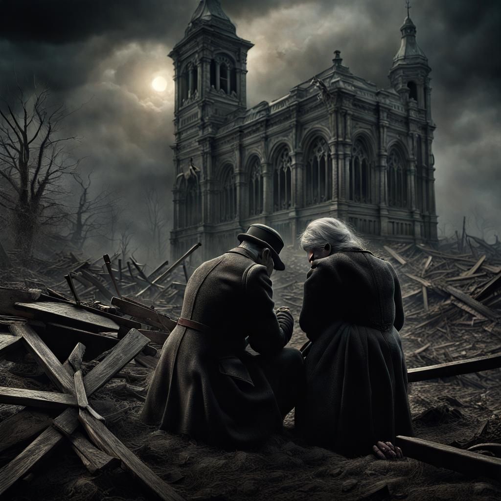 Mourning Loss: A Cinematic Great War Scene