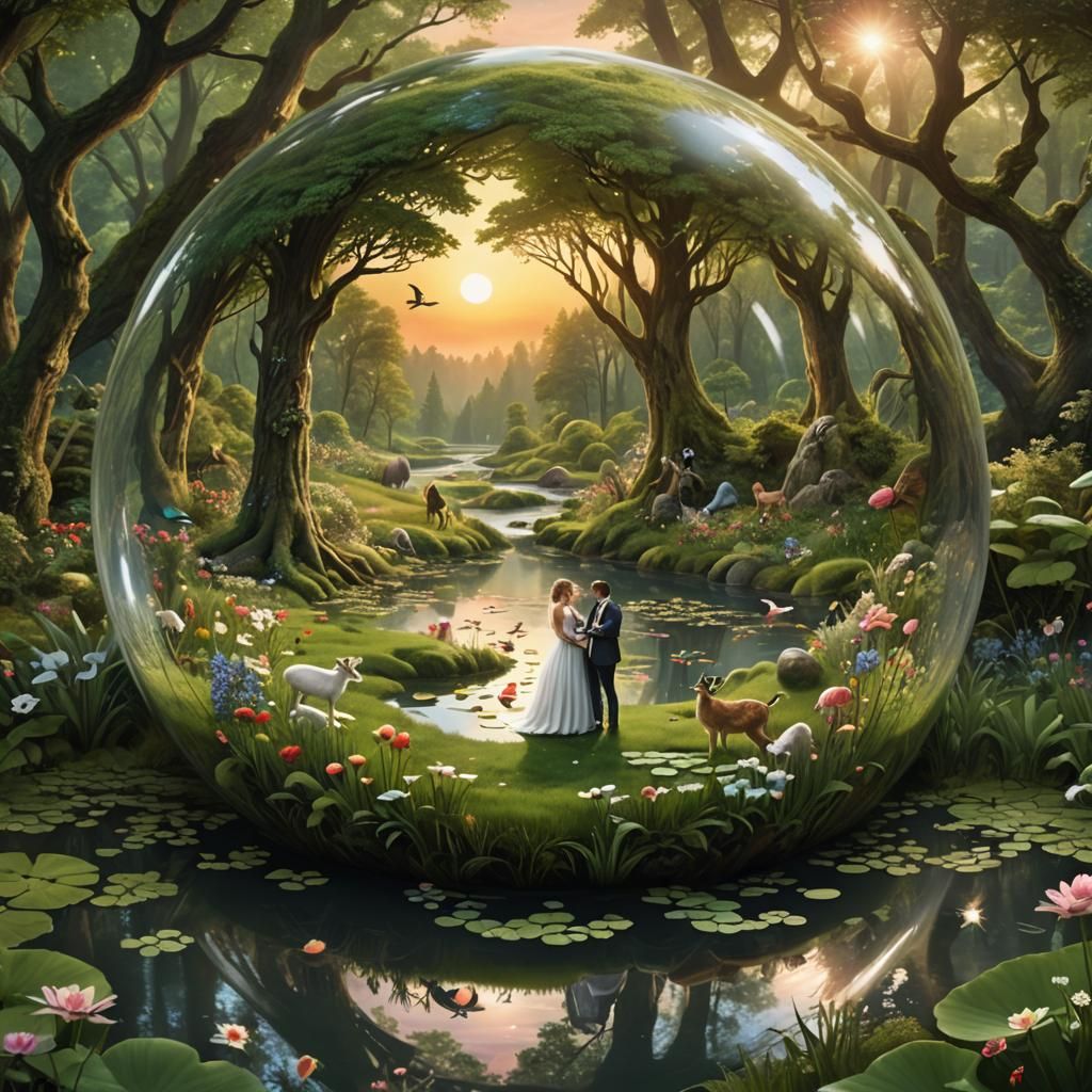 Enchanted Forest in Sphere: Fantasy Concept Art