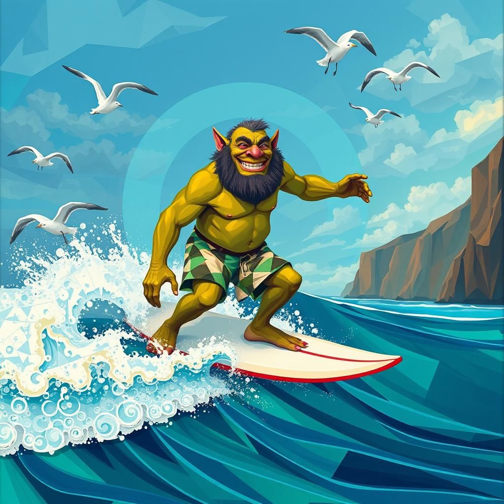 Surfing Ogre.
