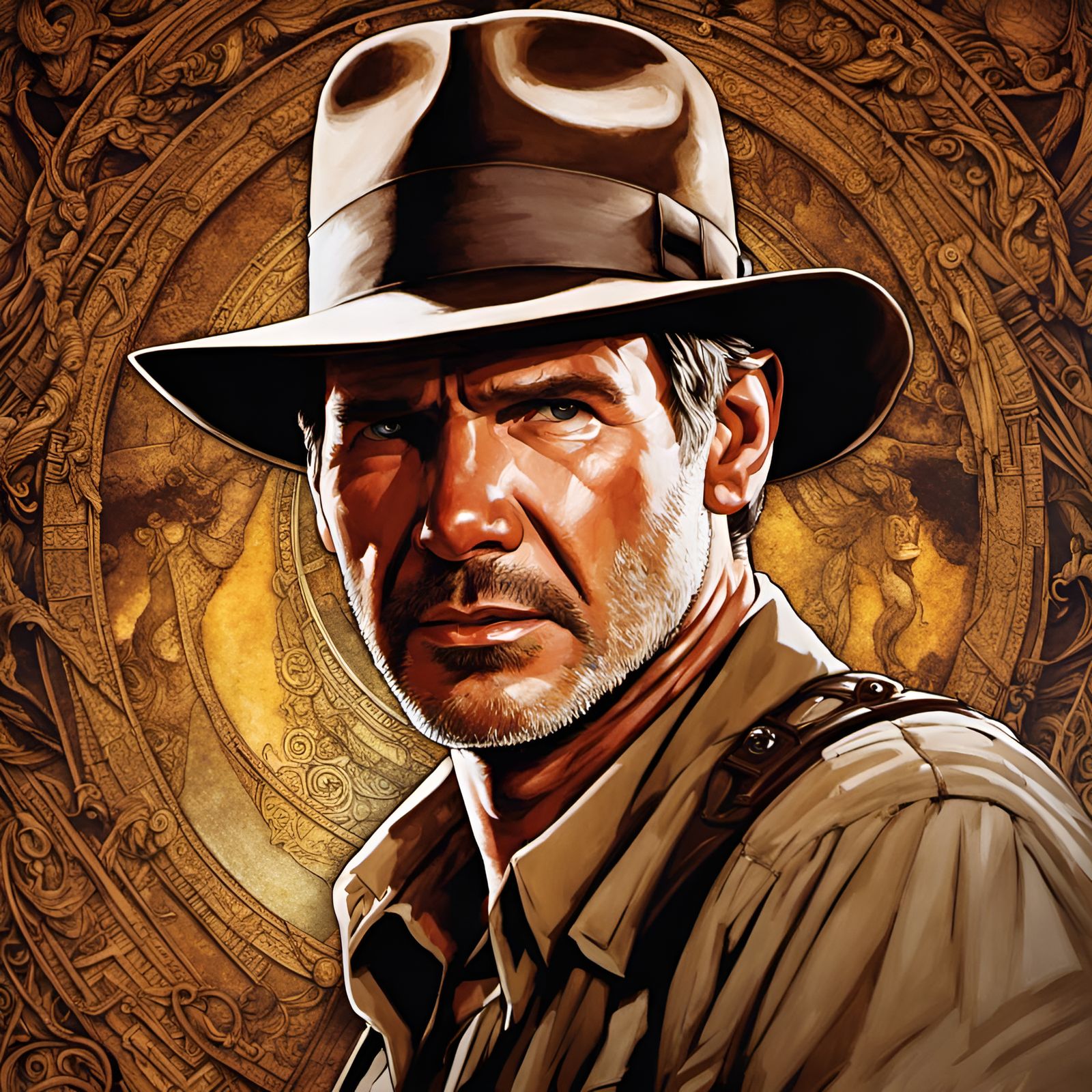 Indiana Jones-Style Archeologist Portrait