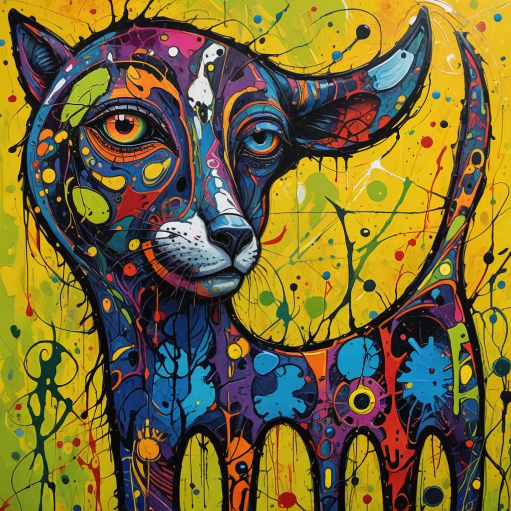 Vibrant Creature in a Fantastical World, Greg Bromley Style