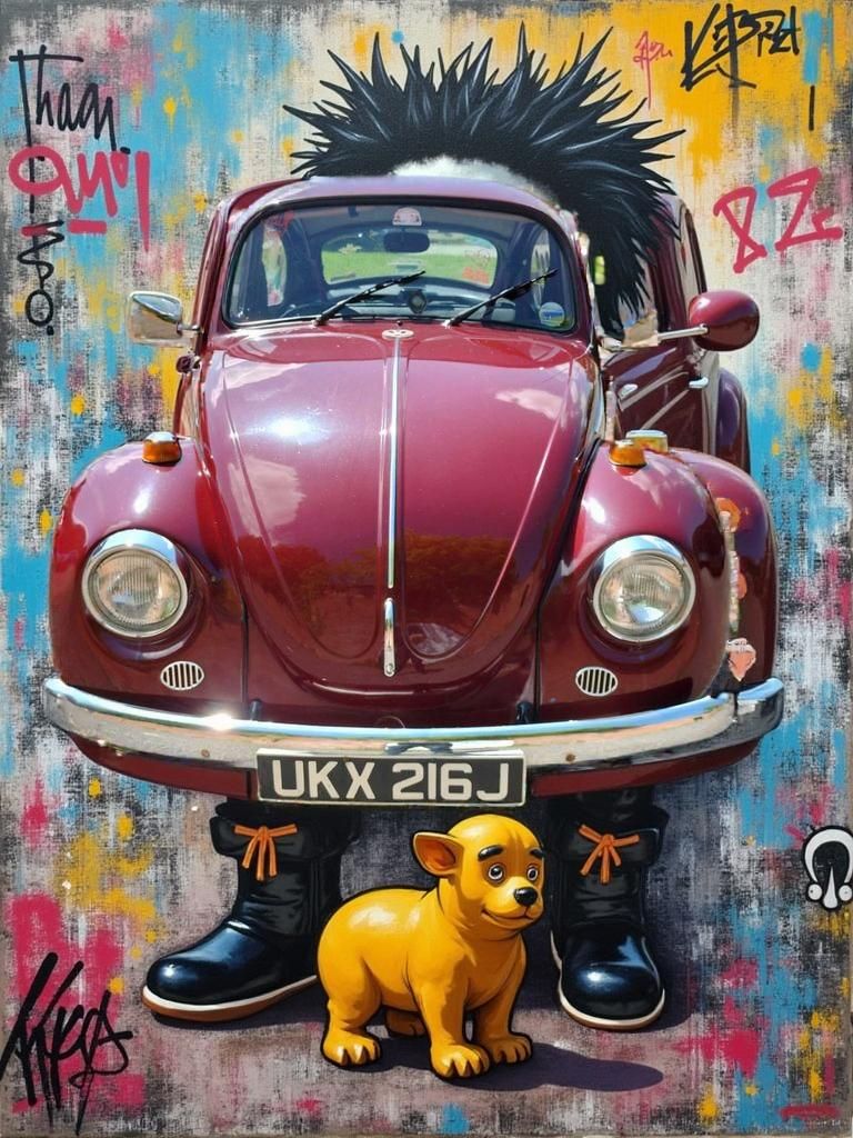 Dynamic Graffiti Art in Street Style