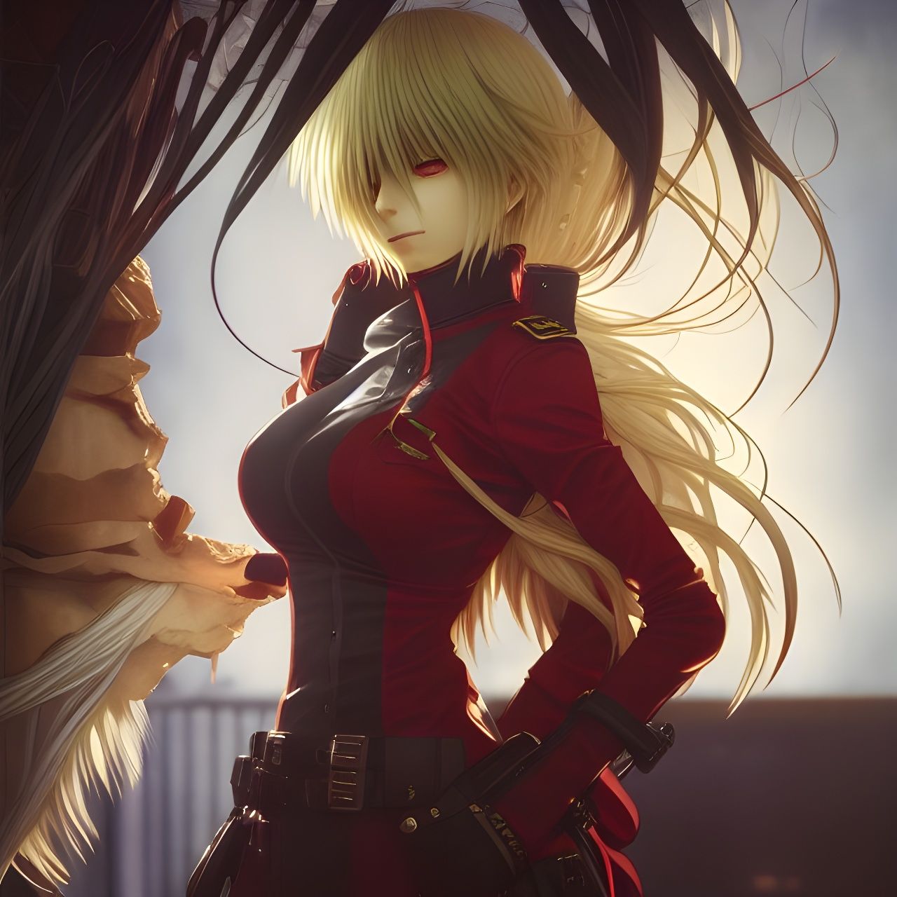 Seras Victoria Anime Art in Bedroom