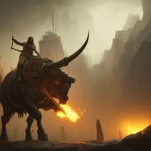 Minotaur Militia: Dark Fantasy Concept Art