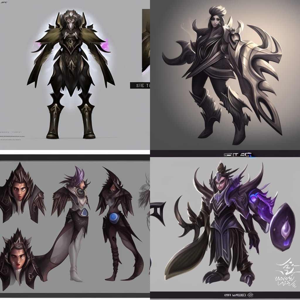 League of Legends Sett Concept Art: Charcoal Sketch