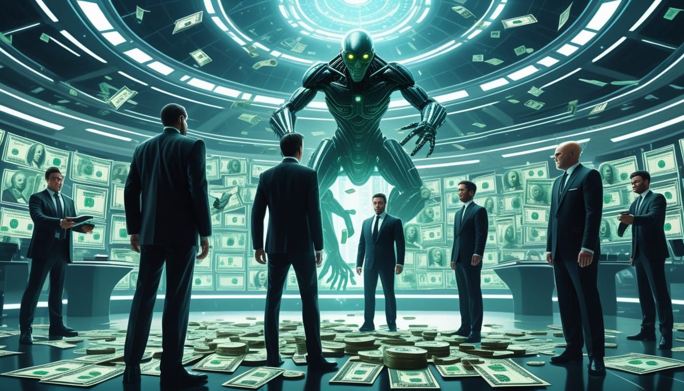 MIB Agents Negotiate with Alien Banker in Futuristic Exchang...
