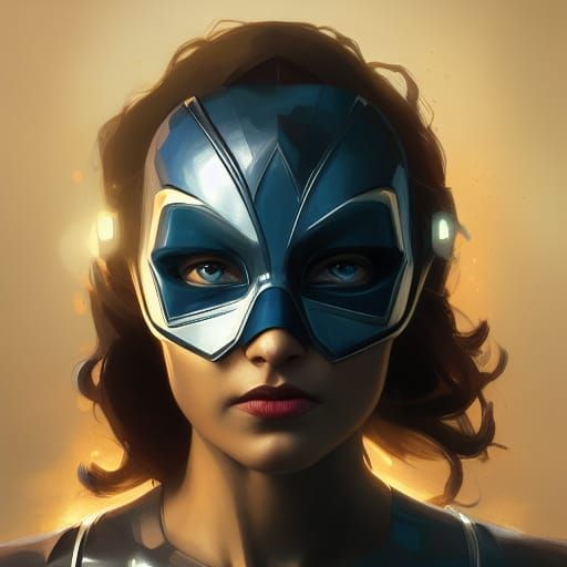 Hyperdetailed Superhero Portrait with Dynamic Lighting