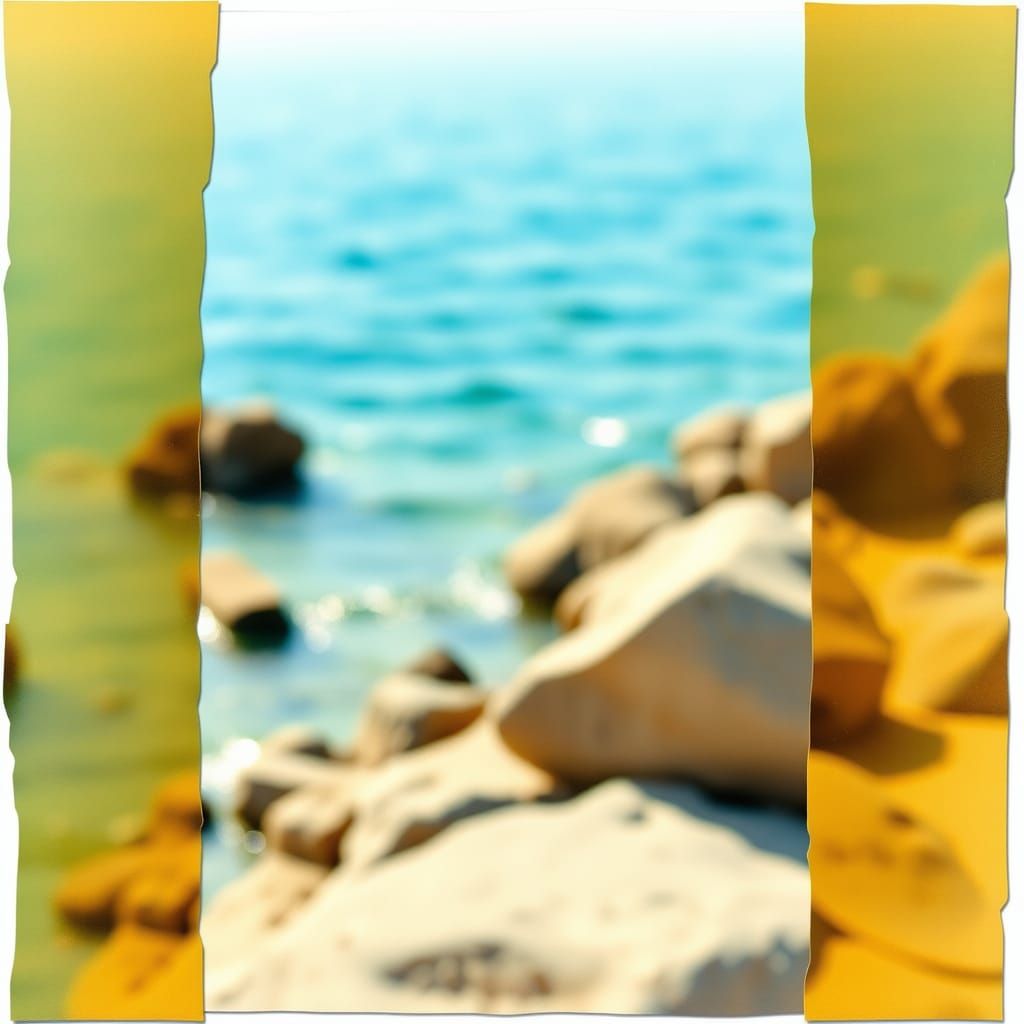 Seaside Collage in Professional Photography Style