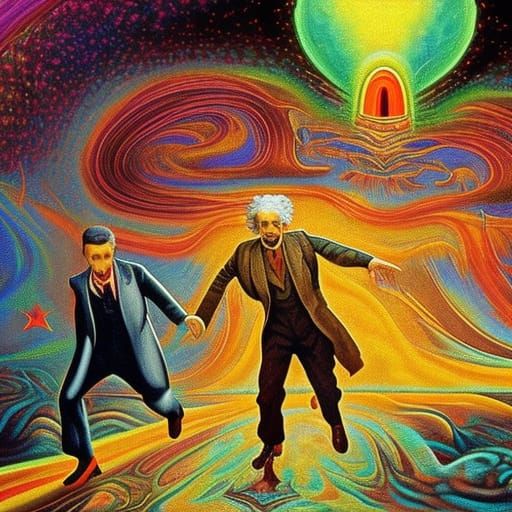Einstein and Tesla Fleeing Crocodiles: Psychedelic Renaissan...
