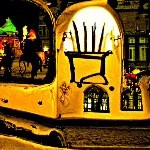 Enchanted Carriage in Krakow Market Square