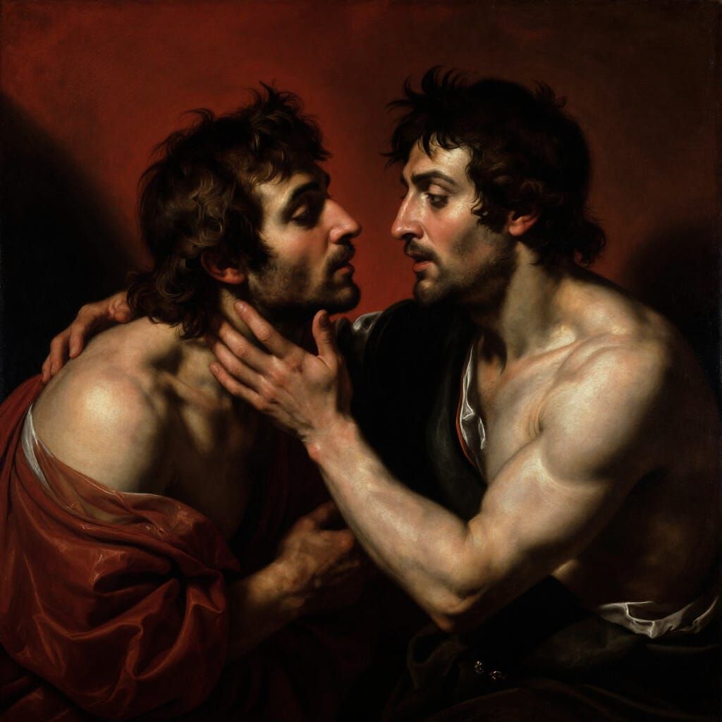 Renaissance Men in Dramatic Chiaroscuro