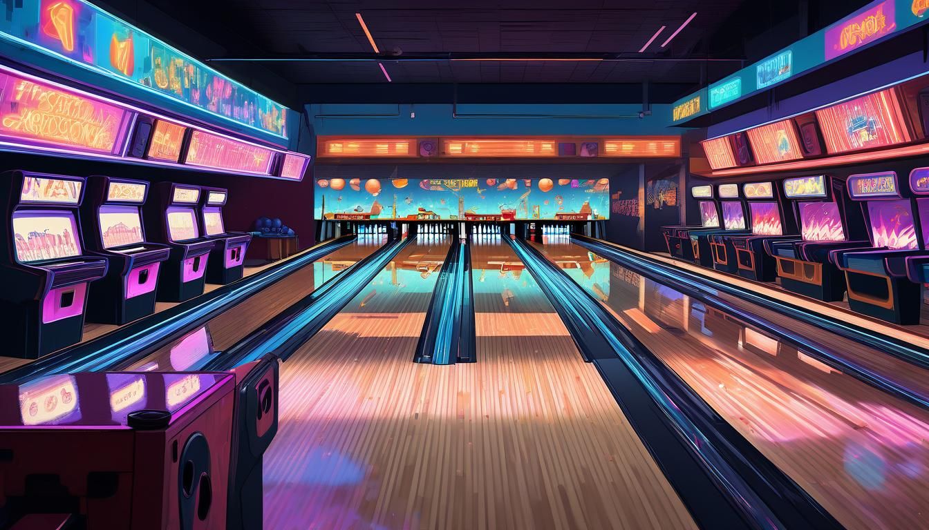 A visit to a Ten Pin Bowling place in Scarborough , to play a game