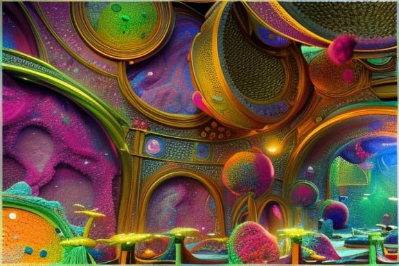 Microscopic Bacterial World: A Fantastical Artstation Painti...