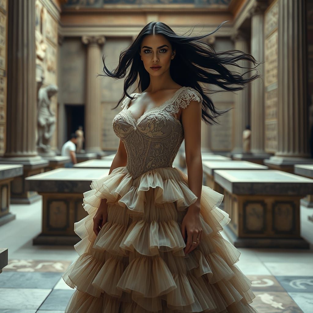 Victorian Elegance Meets Ancient Ruins in Cinematic Masterpi...