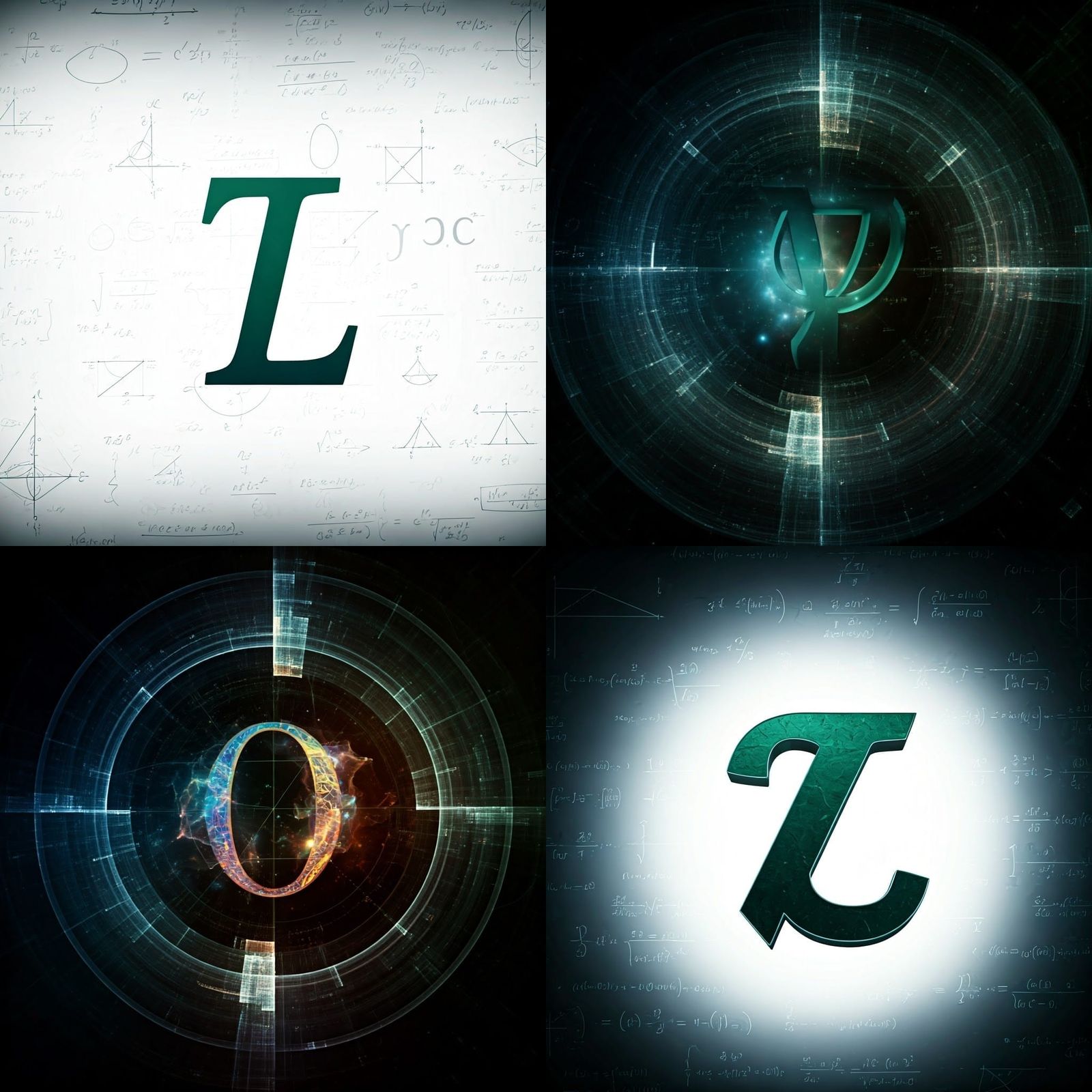 Modern Cover with Mathematical Symbol