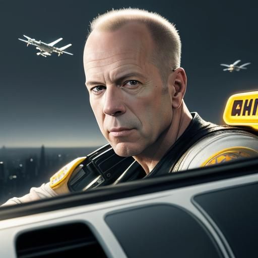 Bruce Willis as Korben Dallas in Fifth Element