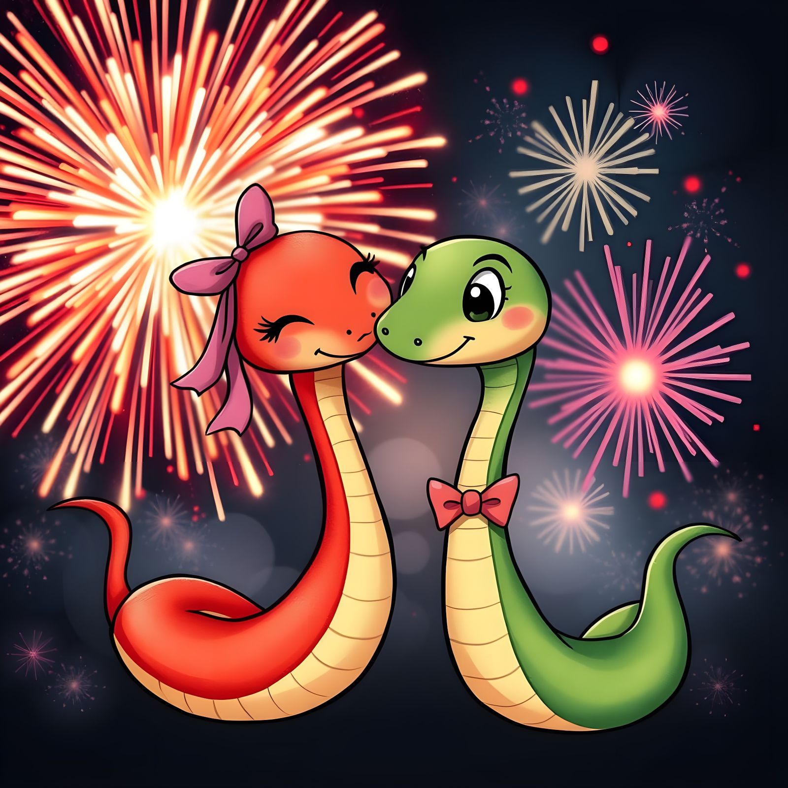 Love is in the Air: Heart-Shaped Snakes Celebrate Chinese Ne...