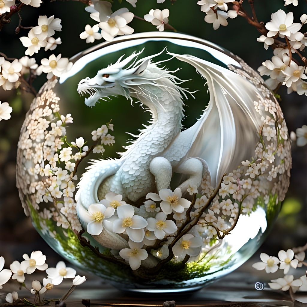 Close-Up of White Dogwood Blossoms