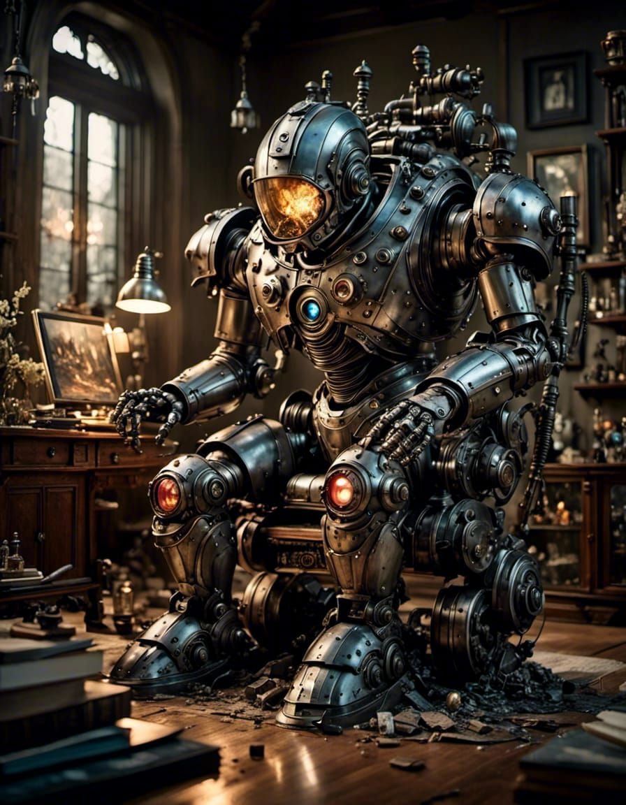 Futuristic City Spills from TV into Living Room