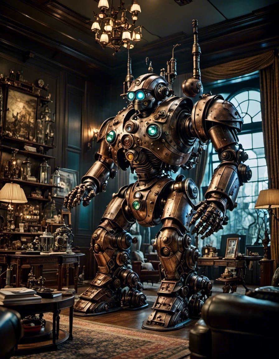 Futuristic City Spills from TV in Digital Art